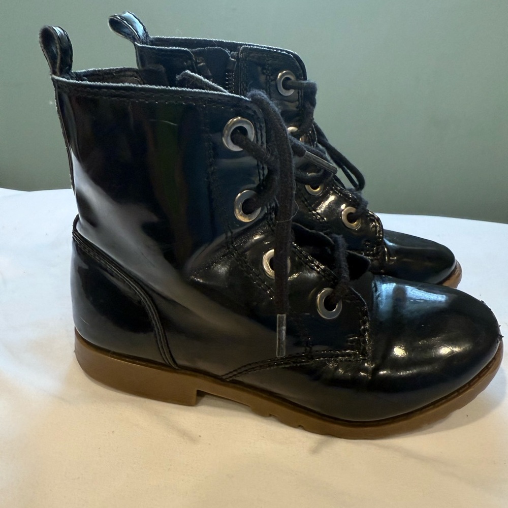Black Lace-Up Boots, Old Navy